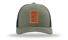 Load image into Gallery viewer, Mom Wife Boss Leather Patch Richardson 112 Hat
