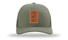 Load image into Gallery viewer, Mom Wife Boss Leather Patch Richardson 112 Hat
