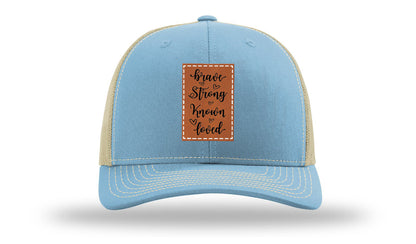 Brave Strong Known Loved Leather Patch Richardson 112 Hat