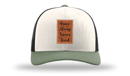 Brave Strong Known Loved Leather Patch Richardson 112 Hat