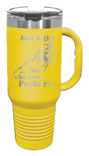 Load image into Gallery viewer, Just A Girl Who Loves Peckers 40oz Handle Mug Laser Engraved
