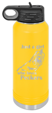 Load image into Gallery viewer, Just A Girl Who Loves Peckers Laser Engraved Water Bottle (Etched)
