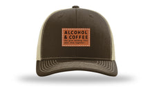 Load image into Gallery viewer, Alcohol and Coffee Leather Patch Richardson 112 Hat
