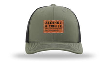 Load image into Gallery viewer, Alcohol and Coffee Leather Patch Richardson 112 Hat
