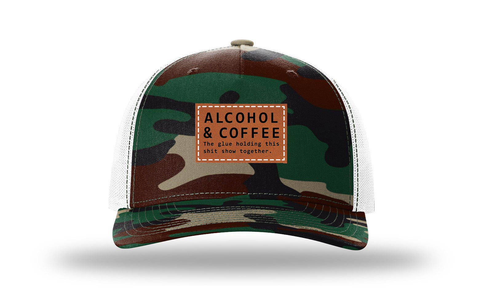 Green Camo / White