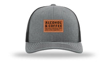 Load image into Gallery viewer, Alcohol &amp; Coffee Leather Patch Richardson 112 Hat

