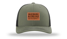 Load image into Gallery viewer, Alcohol &amp; Coffee Leather Patch Richardson 112 Hat
