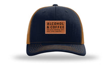 Load image into Gallery viewer, Alcohol &amp; Coffee Leather Patch Richardson 112 Hat
