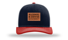 Load image into Gallery viewer, Alcohol &amp; Coffee Leather Patch Richardson 112 Hat
