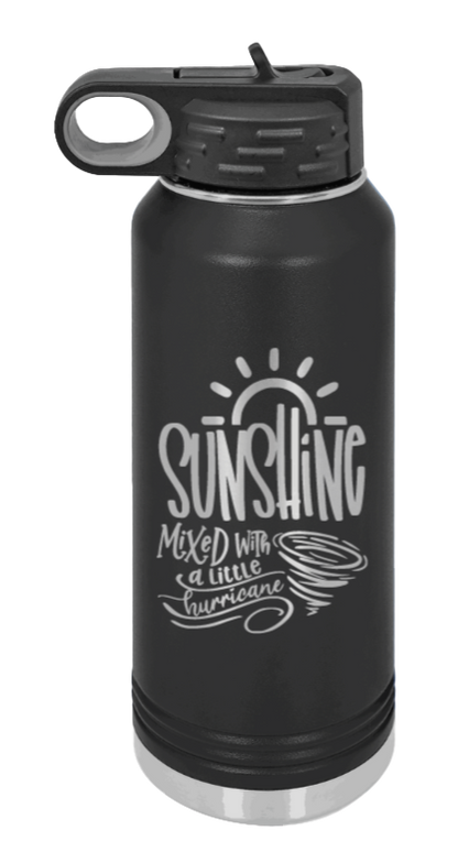 Sunshine Mixed With Hurricane - 32oz Mug Laser Engraved- Black