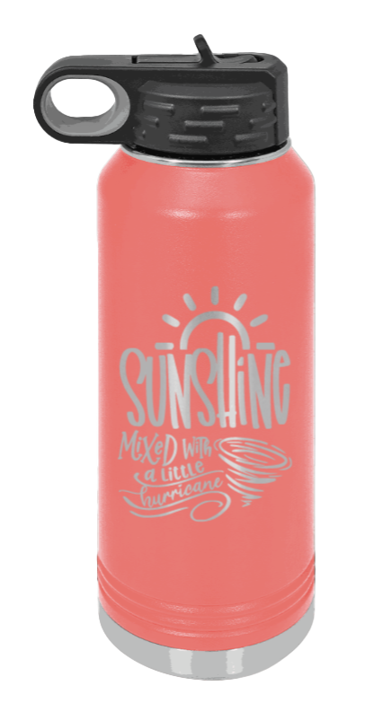 Sunshine Mixed With Hurricane - 32oz Mug Laser Engraved- Coral