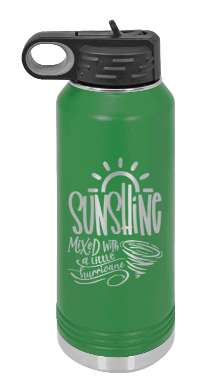 Sunshine Mixed With Hurricane - 32oz Mug Laser Engraved- Green