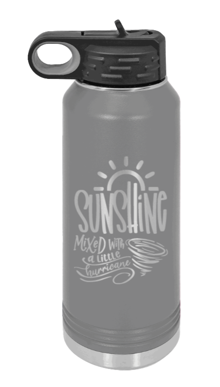 Sunshine Mixed With Hurricane - 32oz Mug Laser Engraved- Dark Grey