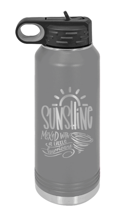 Sunshine Mixed With Hurricane - 32oz Mug Laser Engraved- Dark Grey