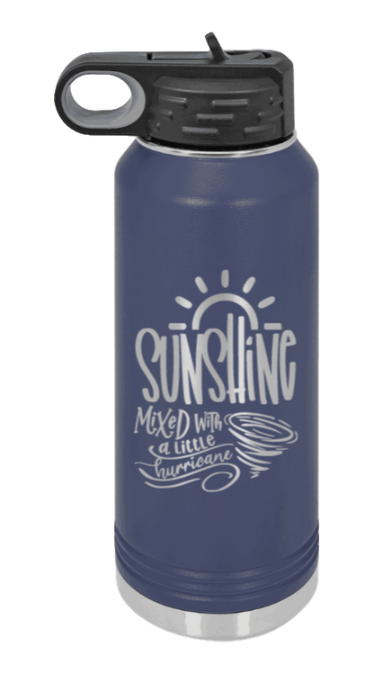 Sunshine Mixed With Hurricane - 32oz Mug Laser Engraved- Navy