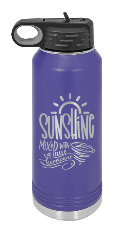 Sunshine Mixed With Hurricane - 32oz Mug Laser Engraved- Purple