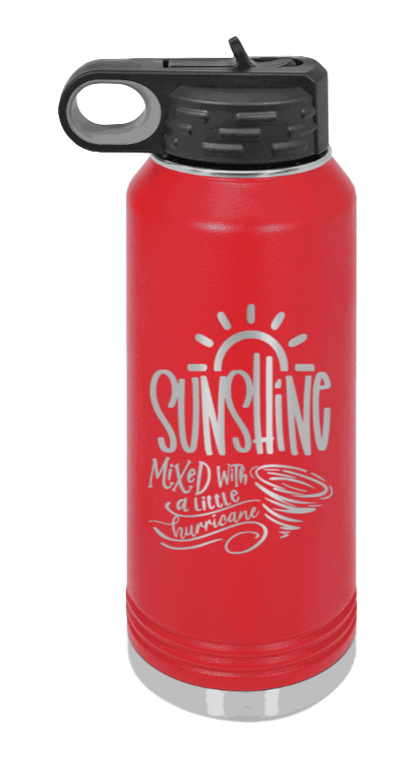 Sunshine Mixed With Hurricane - 32oz Mug Laser Engraved- Red