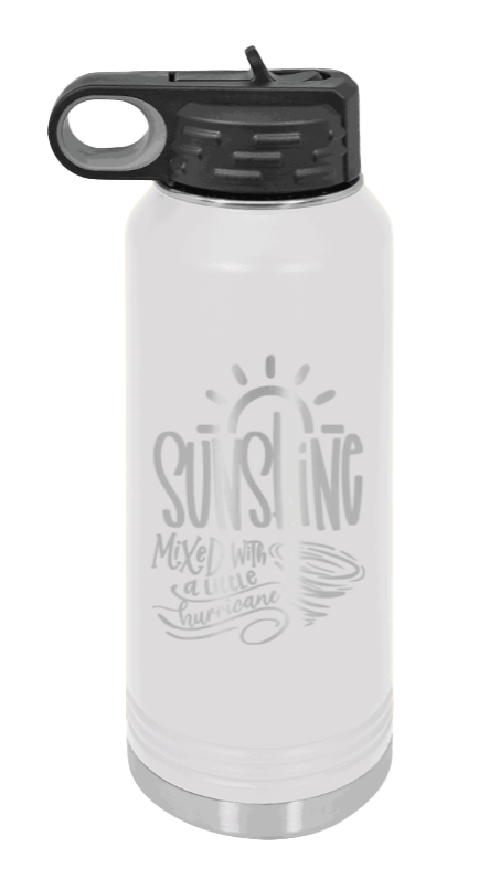 Sunshine Mixed With Hurricane - 32oz Mug Laser Engraved- White