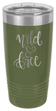 Load image into Gallery viewer, Wild &amp; Free Laser Engraved Tumbler (Etched)
