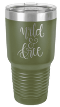 Load image into Gallery viewer, Wild &amp; Free Laser Engraved Tumbler (Etched)
