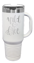 Load image into Gallery viewer, Wild and Free 40oz Handle Mug Laser Engraved
