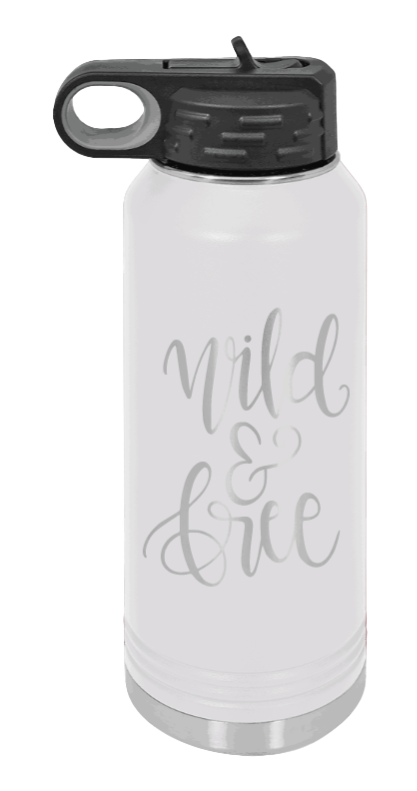Wild & Free - 32oz Mug Laser Engraved- White