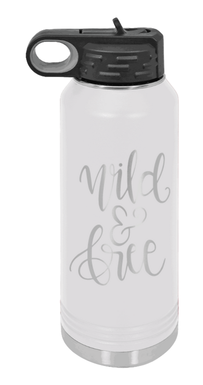 Wild & Free - 32oz Mug Laser Engraved- White