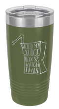 Load image into Gallery viewer, Hold My Juice Box Laser Engraved Tumbler (Etched)
