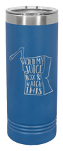 Load image into Gallery viewer, Hold My Juice Box Laser Engraved Skinny Tumbler (Etched)
