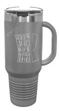 Load image into Gallery viewer, Hold My Juice Box 40oz Handle Mug Laser Engraved
