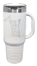 Load image into Gallery viewer, Hold My Juice Box 40oz Handle Mug Laser Engraved
