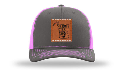 Hold My Juice Box Leather Patch Richardson 112 Hat