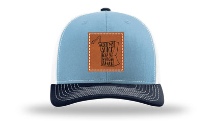 Hold My Juice Box Leather Patch Richardson 112 Hat