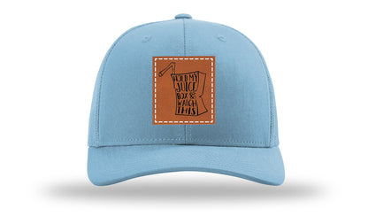 Hold My Juice Box Leather Patch Richardson 112 Hat