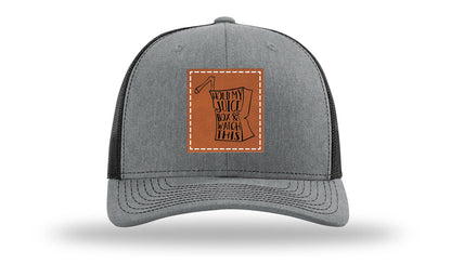 Hold My Juice Box Leather Patch Richardson 112 Hat