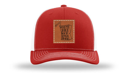 Hold My Juice Box Leather Patch Richardson 112 Hat