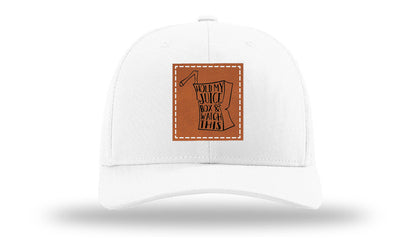 Hold My Juice Box Leather Patch Richardson 112 Hat