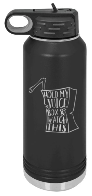 Hold My Juice Box - 32oz Mug Laser Engraved- Black