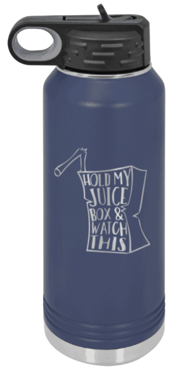 Hold My Juice Box - 32oz Mug Laser Engraved- Navy