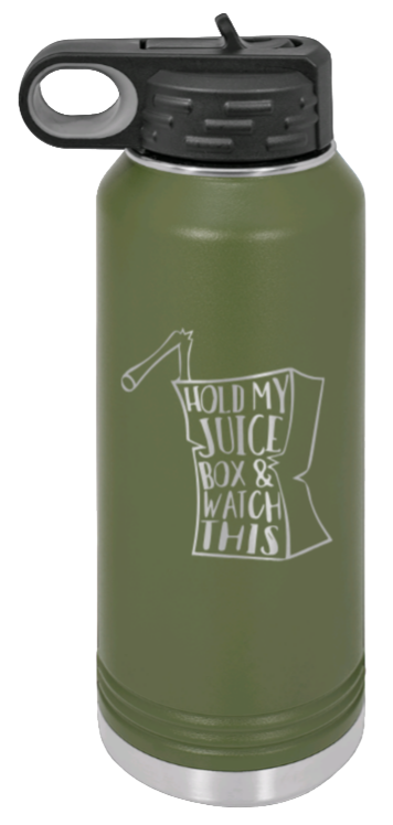 Hold My Juice Box - 32oz Mug Laser Engraved- Olive