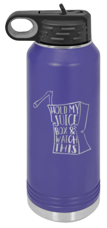 Hold My Juice Box - 32oz Mug Laser Engraved- Purple