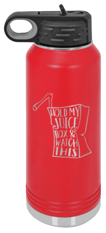 Hold My Juice Box - 32oz Mug Laser Engraved- Red