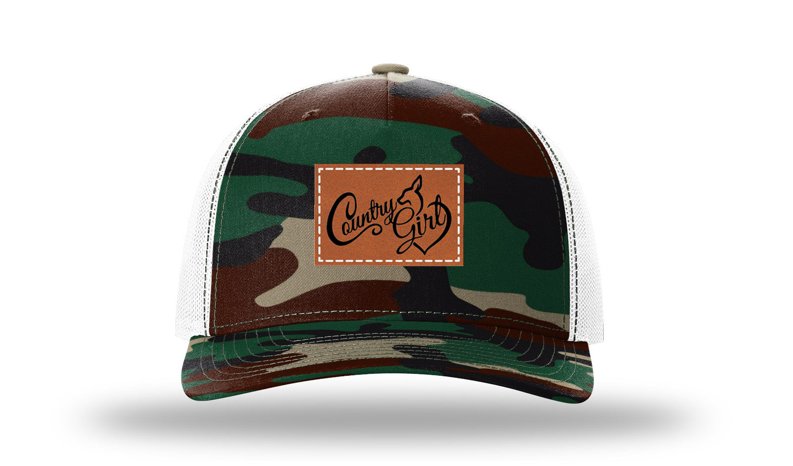 Green Camo / White