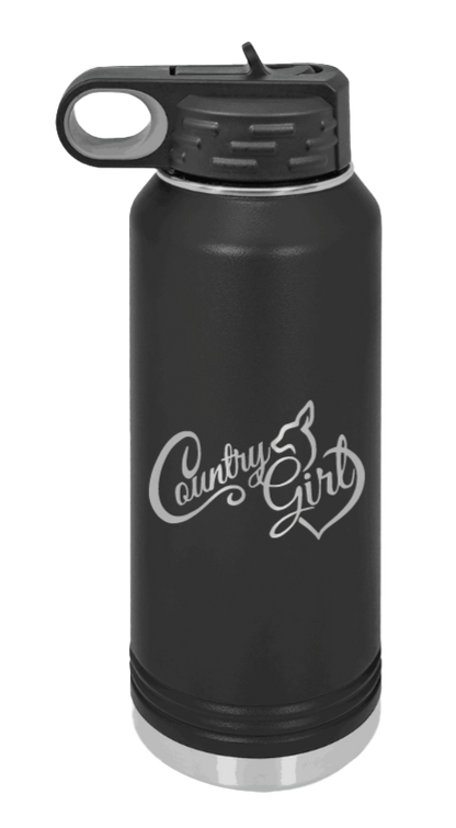 Country Girl - 32oz Mug Laser Engraved- Black