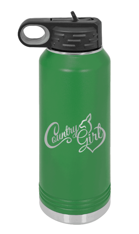 Country Girl - 32oz Mug Laser Engraved- Green
