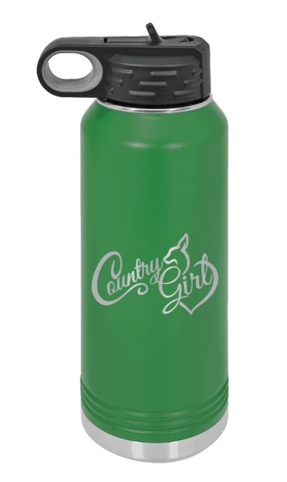 Country Girl - 32oz Mug Laser Engraved- Green
