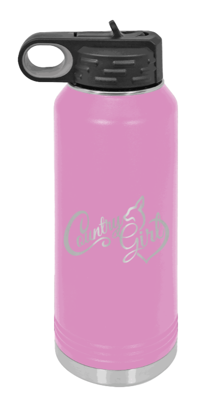 Country Girl - 32oz Mug Laser Engraved- Light Purple