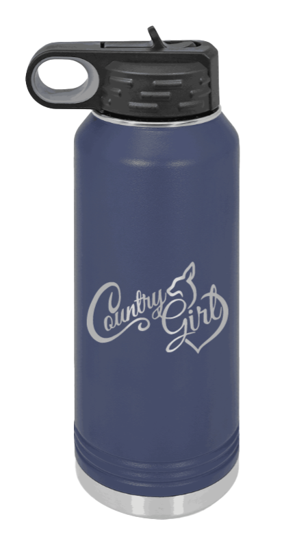 Country Girl - 32oz Mug Laser Engraved- Navy