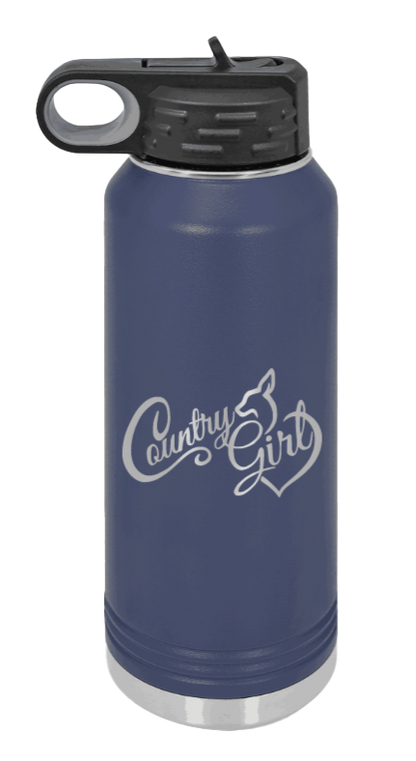 Country Girl - 32oz Mug Laser Engraved- Navy