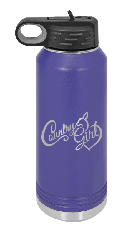 Country Girl - 32oz Mug Laser Engraved- Purple